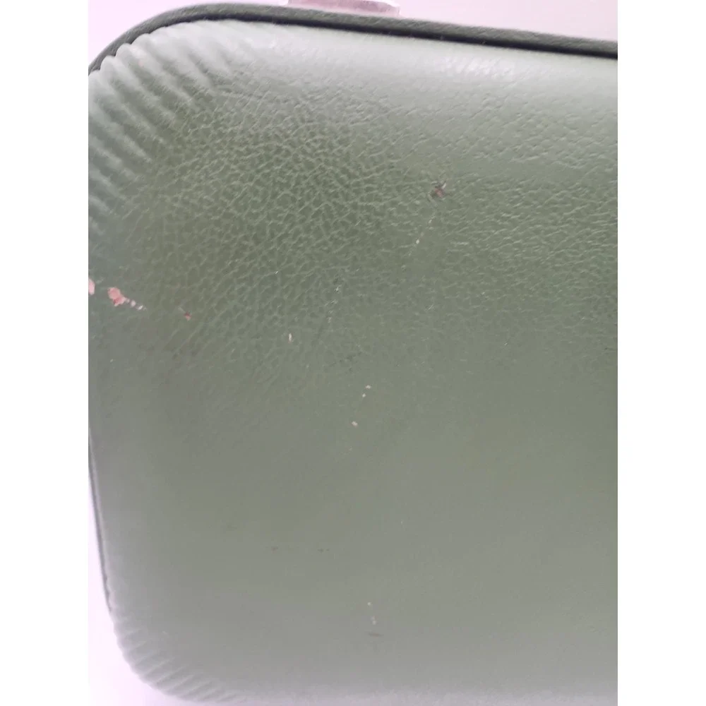 Vintage Trojan Hard Shell Weekender Luggage Suitcase Avocado Green 16